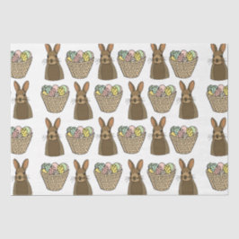 Happy Easter Eggs Basket Bunny Happy Oaster Seidenpapier