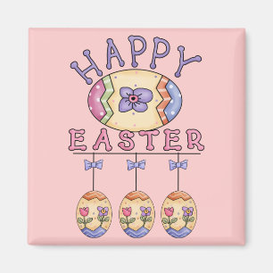 Happy Easter Eggs Magnet