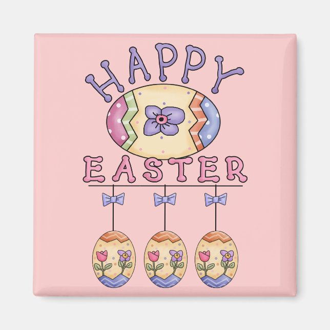 Happy Easter Eggs Magnet (Vorne)