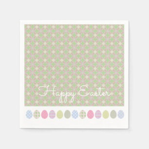 HAPPY EASTER Eggs Spring Pattern Colors Sweet Serviette