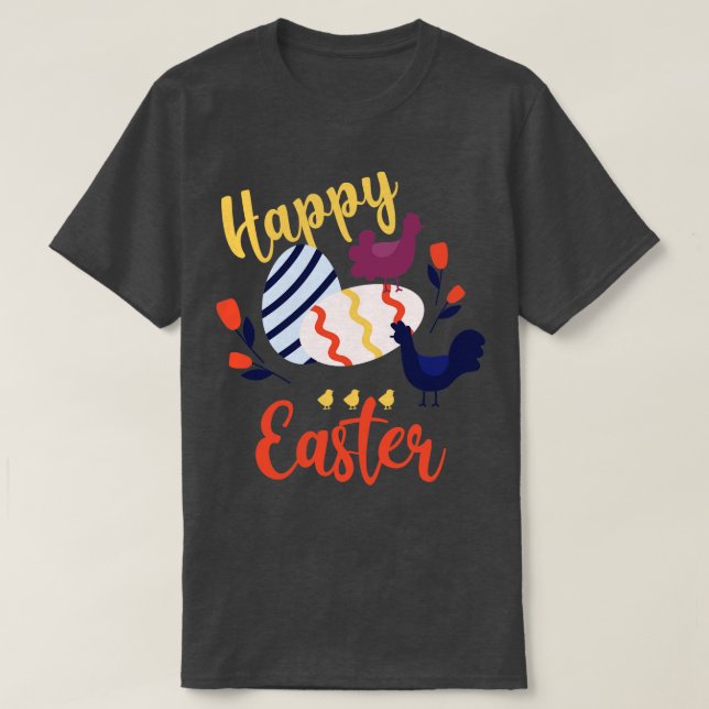 Happy Easter Eggs T-Shirt (Design vorne)