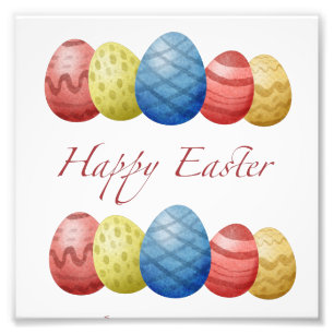 Happy Easter Eier Fotodruck