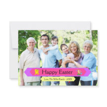 Happy Easter Family Foto - 3x5 Osterkarte