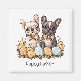 Happy Easter French Bulldogs Magnet