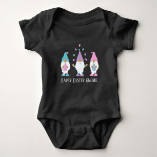 Happy Easter Gnomie Juggling Ostereier Baby Strampler