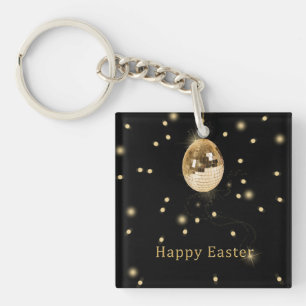 Happy Easter Gold Disco Ball