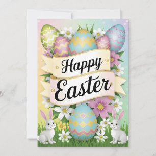 Happy Easter Graphic Design Art Einladung