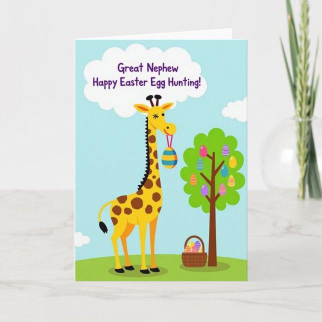 Happy Easter Great Nephew Card Karte (Vorderseite)