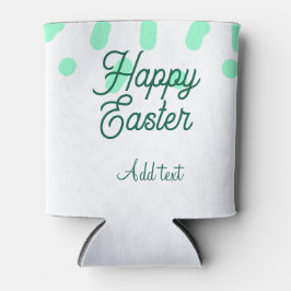 Happy Easter green eggs pastel name date simple Dosenkühler