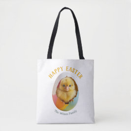 Happy Easter Hatching Chick Niedlich Personalisier Tasche