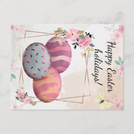 Happy Easter holidays Postkarte