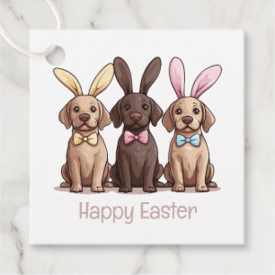 Happy Easter Labrador Retriever Hunde Bunny Ears Geschenkanhänger