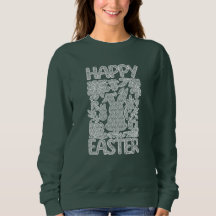Happy Easter Lace Bunny Lace Ears Lace Bow