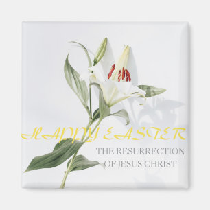 Happy Easter .lily Magnet