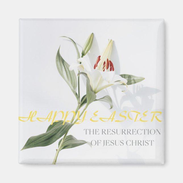 Happy Easter .lily Magnet (Vorne)