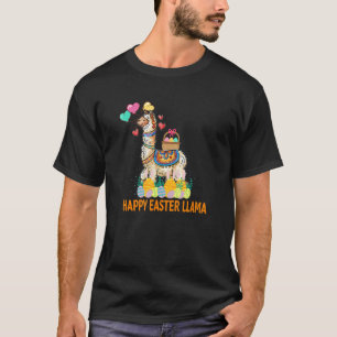 Happy Easter Llama Bunny Funny Eggs Jagen Kinder B T-Shirt