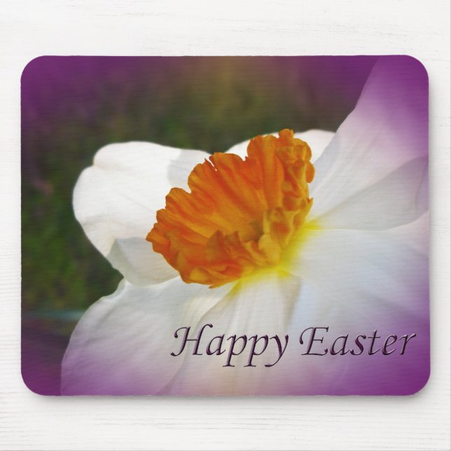 Happy Easter Narcissus - Springtime Beauty Mousepad (Vorne)