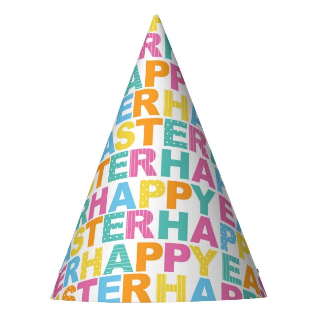 Happy Easter Party Hat Partyhütchen (Vorderseite)
