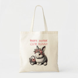Happy Easter Personalisiert Osterfest Bunny Kids Tragetasche