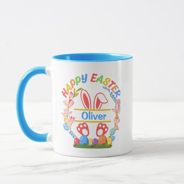 Happy Easter Personalized  T-Shirt Tasse (Links)