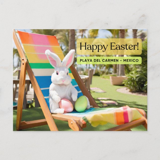 Happy Easter Playa del Carmen Postkarte (Vorderseite)