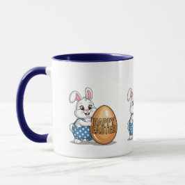 Happy Easter Polka Dot Bunny Tasse