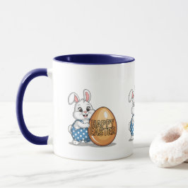 Happy Easter Polka Dot Bunny Tasse
