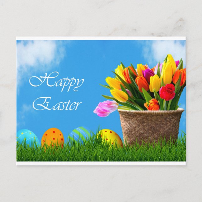 Happy Easter Postcard Postkarte (Vorderseite)