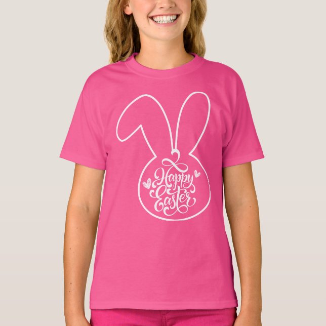 Happy Easter Rabbit T-Shirt (Vorderseite)