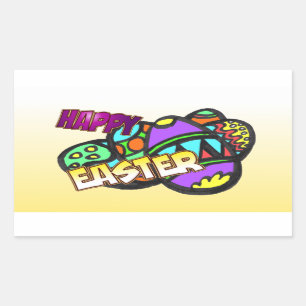 Happy Easter Rectangle Stickers