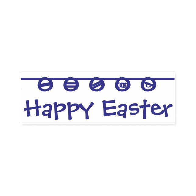 Happy Easter Rubber Stamp Permastempel (Design)