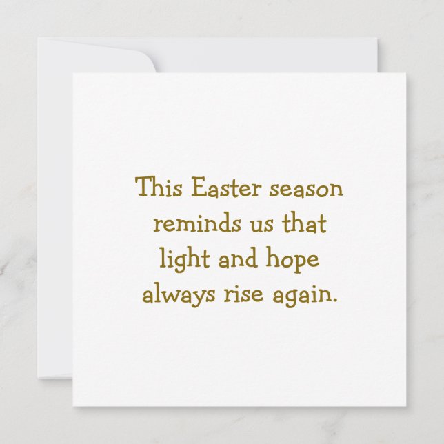 Happy Easter Season Well Wishes Good Friday Messag (Rückseite)