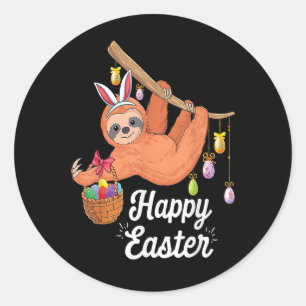 Happy Easter Sloth sticker