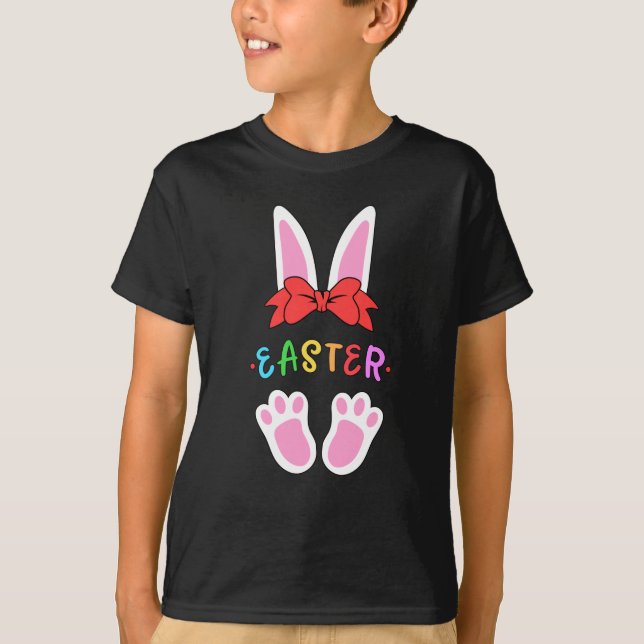 Happy Easter Spring Bunny Easter Egg Funny Gift T-Shirt (Vorderseite)