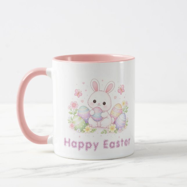 Happy Easter Spring Design - Cute Easter Bunny Tasse (Links)