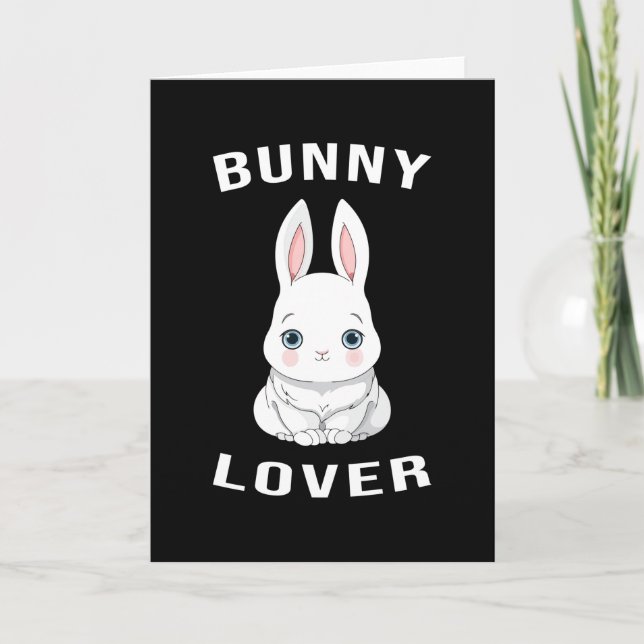 Happy Easter Spring Egg Bunny Lover Funny Gift Karte (Vorderseite)