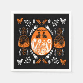 Happy Easter Time Holiday Geschenk Serviette