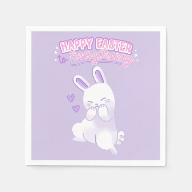 Happy Easter to Every Bunny Serviette (Vorderseite)