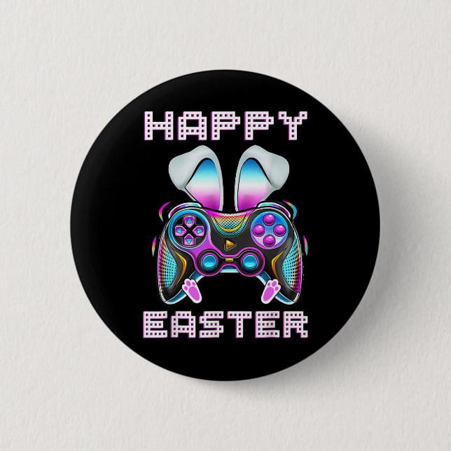 Happy Easter Video Game Controller Funny Gamer Boy Button (Vorderseite)