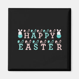 Happy Easter Wishings - Funny Bunny Oaster Magnet