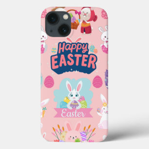 Happy Easter Wishings - Pattern Funny Bunny Oaster Case-Mate iPhone Hülle