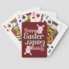 HAPPY EASTER Witziger Ostersonniger Eghunt Spielkarten