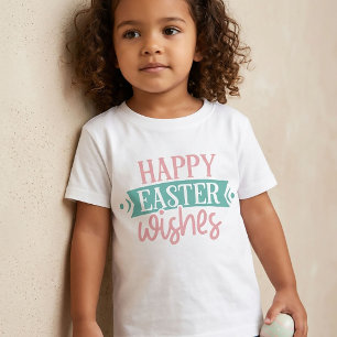 Happy Easter wünscht Ostern T - Shirt für Kinder
