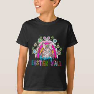 Happy Easter Y'all Drei Niedliche Bunny Eggs Jagd T-Shirt
