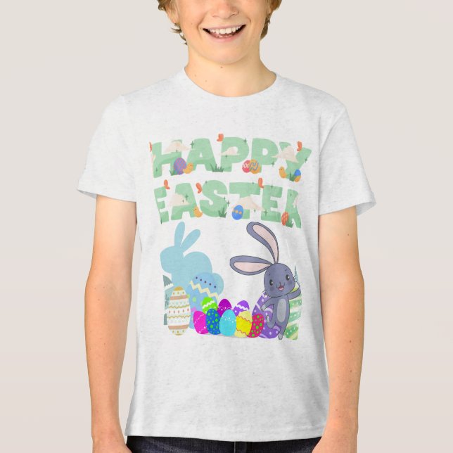 Happy Easters Kids Unisex T - Shirt (Vorderseite)
