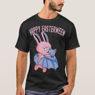 Happy Easterween Bunny umarmt ein Basehallenpaar T-Shirt