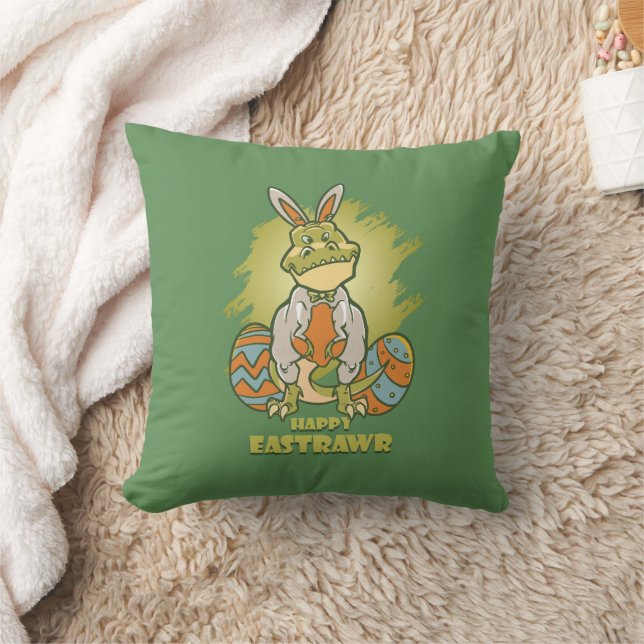 Happy Eastrawr | Kissenhöhe 16" Kissen (Decke)