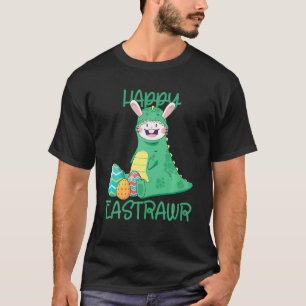 Happy Eastrawr Osterhase mit Trex Dinosaurier Egg T-Shirt