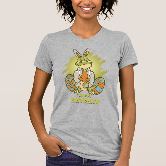 Happy Eastrawr | Slim Fit für Frauen T-Shirt (Vorderseite)