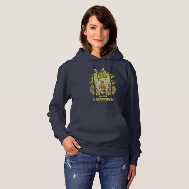 Happy Eastrawr | Sweat - shirt à capuche des femme (Devant entier)